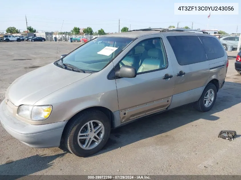 4T3ZF13C0YU243056 2000 Toyota Sienna Le