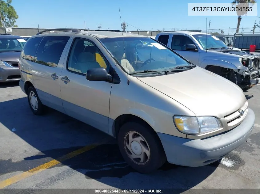 2000 Toyota Sienna Le VIN: 4T3ZF13C6YU304555 Lot: 40325443