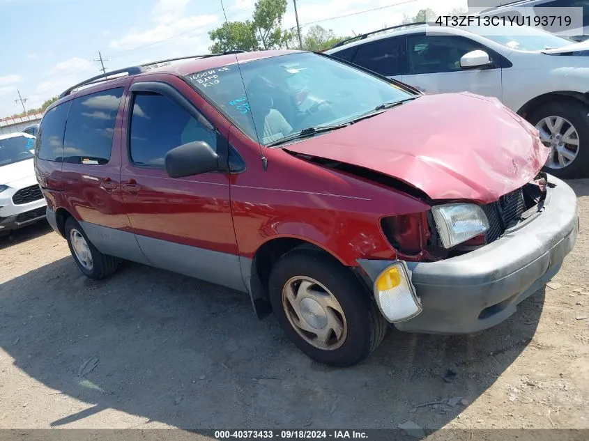 2000 Toyota Sienna Le VIN: 4T3ZF13C1YU193719 Lot: 40373433