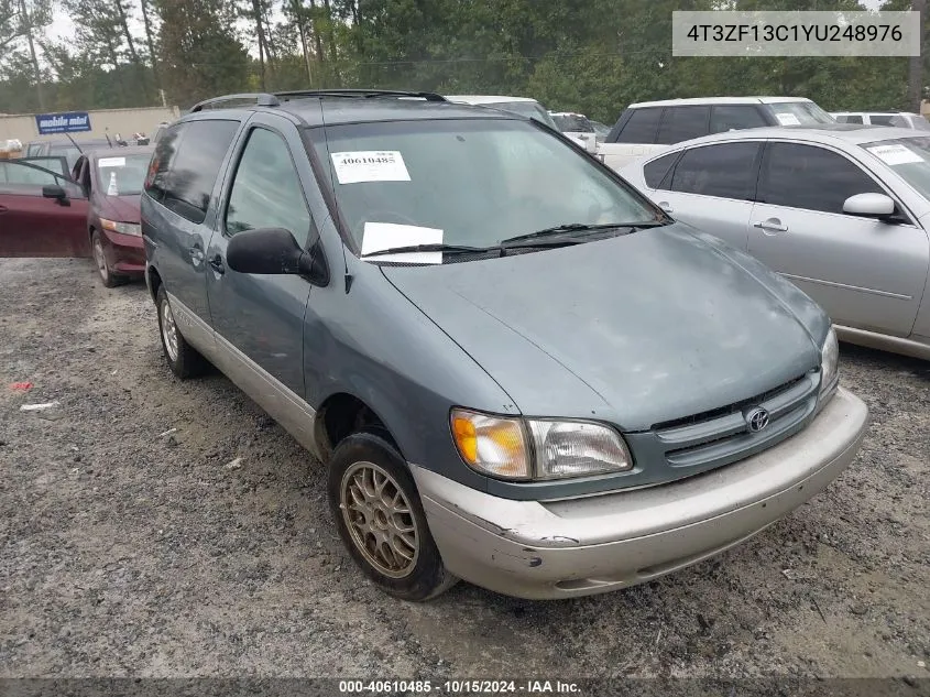 2000 Toyota Sienna Xle VIN: 4T3ZF13C1YU248976 Lot: 40610485