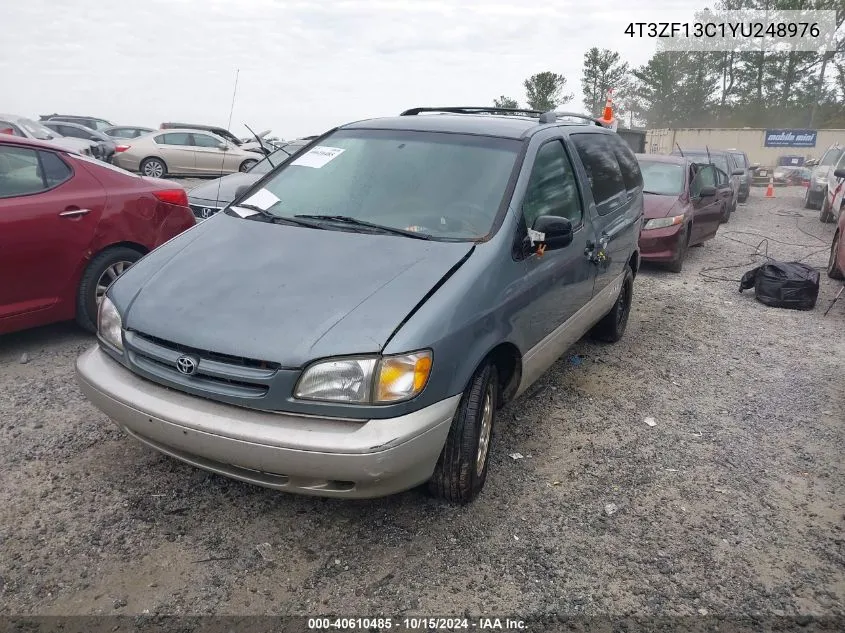 2000 Toyota Sienna Xle VIN: 4T3ZF13C1YU248976 Lot: 40610485