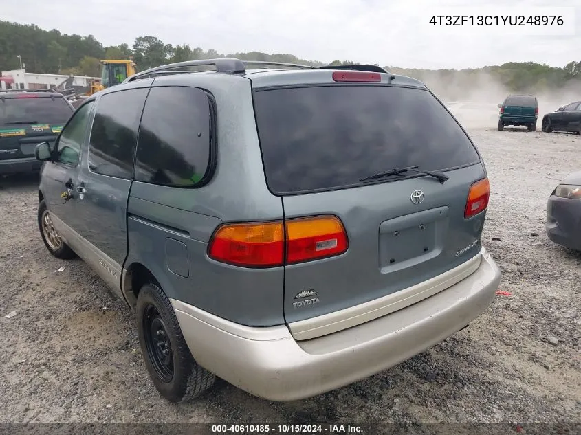 2000 Toyota Sienna Xle VIN: 4T3ZF13C1YU248976 Lot: 40610485