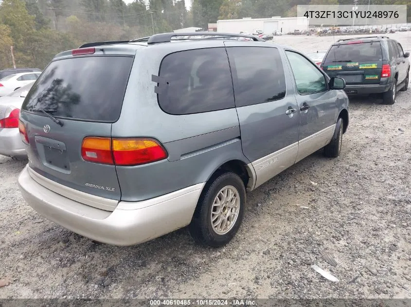 2000 Toyota Sienna Xle VIN: 4T3ZF13C1YU248976 Lot: 40610485