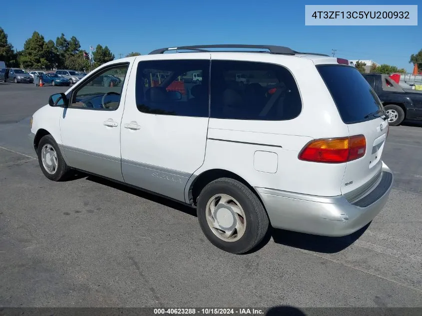 2000 Toyota Sienna Xle VIN: 4T3ZF13C5YU200932 Lot: 40623288