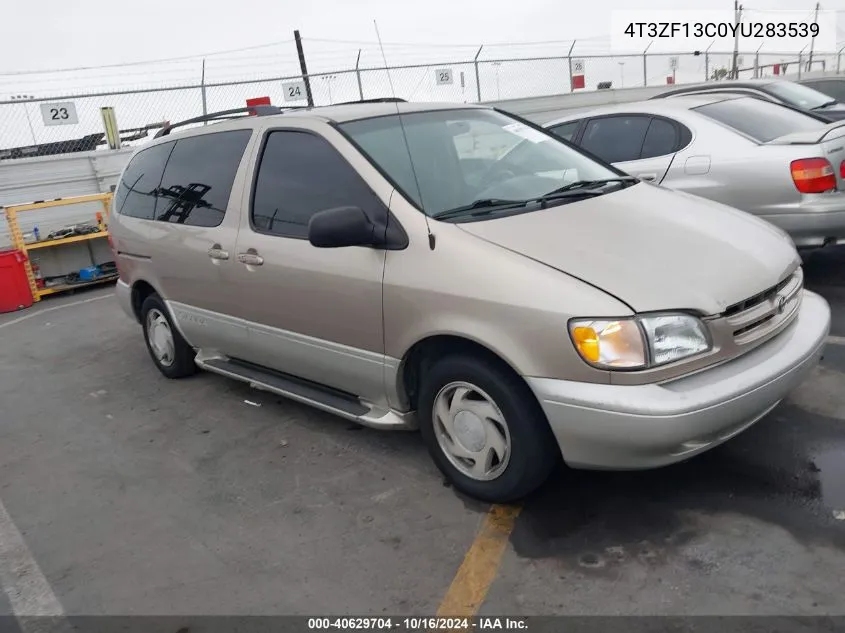 2000 Toyota Sienna Xle VIN: 4T3ZF13C0YU283539 Lot: 40629704