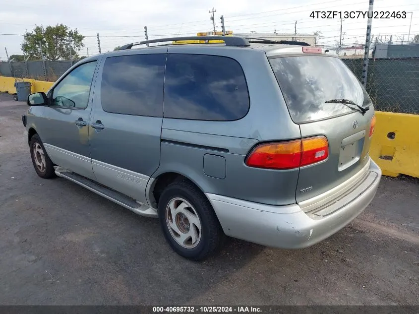 2000 Toyota Sienna Xle VIN: 4T3ZF13C7YU222463 Lot: 40695732