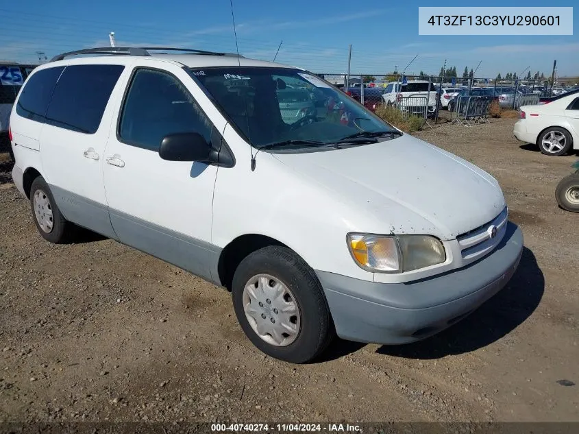 2000 Toyota Sienna Le VIN: 4T3ZF13C3YU290601 Lot: 40740274