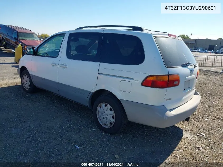 2000 Toyota Sienna Le VIN: 4T3ZF13C3YU290601 Lot: 40740274