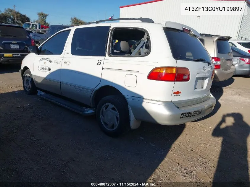 2000 Toyota Sienna Le/Xle VIN: 4T3ZF13C0YU199897 Lot: 40872337