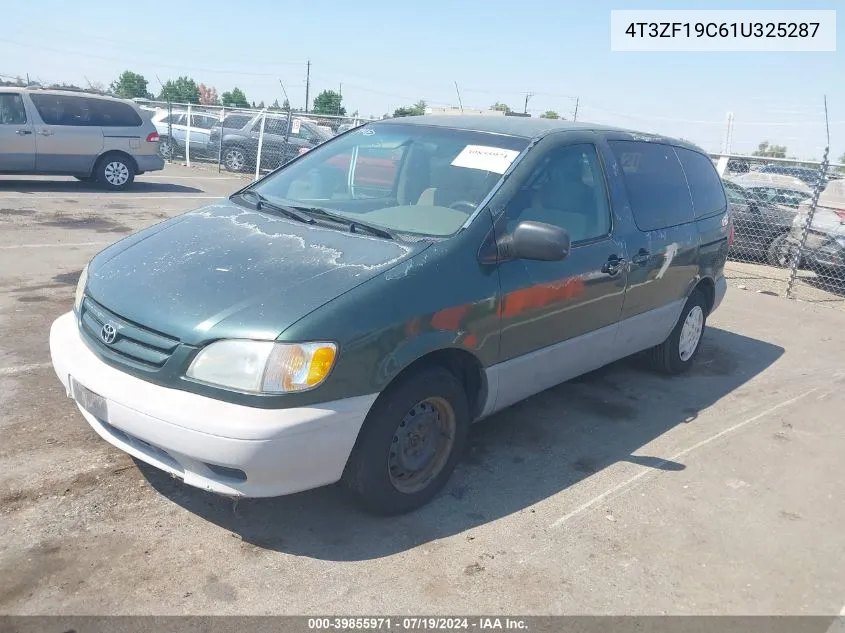 2001 Toyota Sienna Ce VIN: 4T3ZF19C61U325287 Lot: 39855971