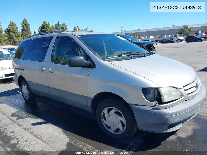 2001 Toyota Sienna Le VIN: 4T3ZF13C31U393913 Lot: 40122240