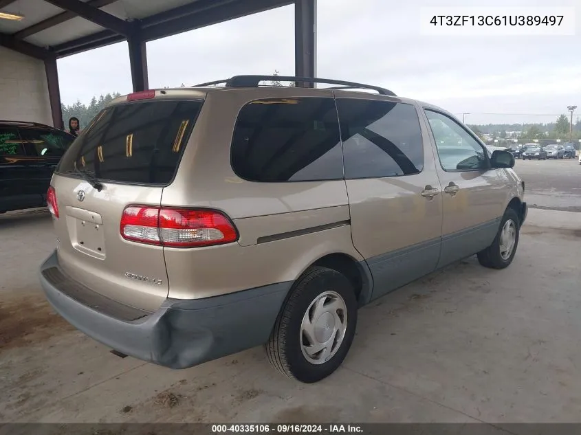 2001 Toyota Sienna Le/Xle VIN: 4T3ZF13C61U389497 Lot: 40335106