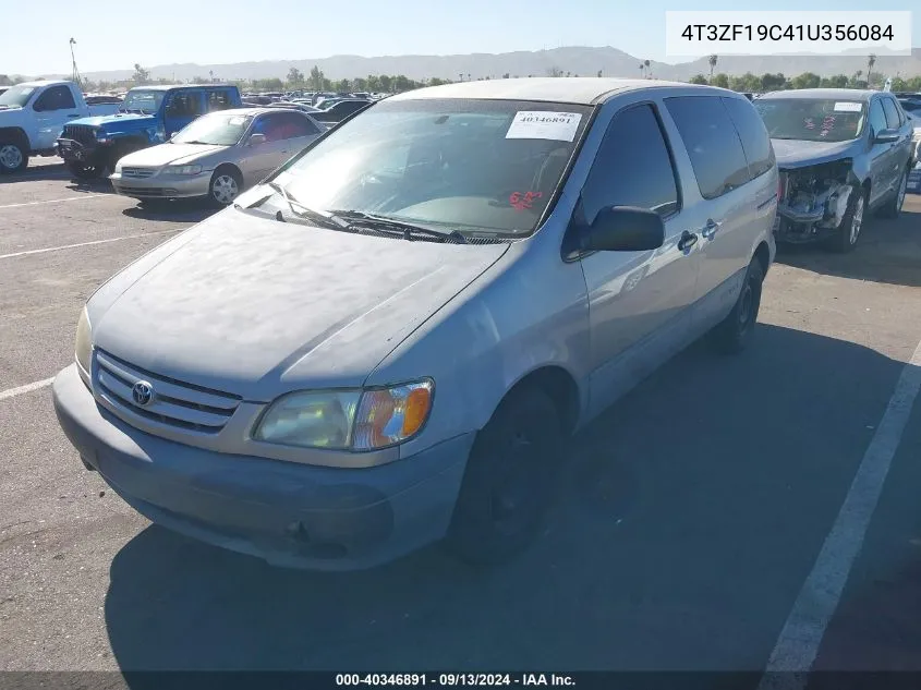 2001 Toyota Sienna Ce VIN: 4T3ZF19C41U356084 Lot: 40346891