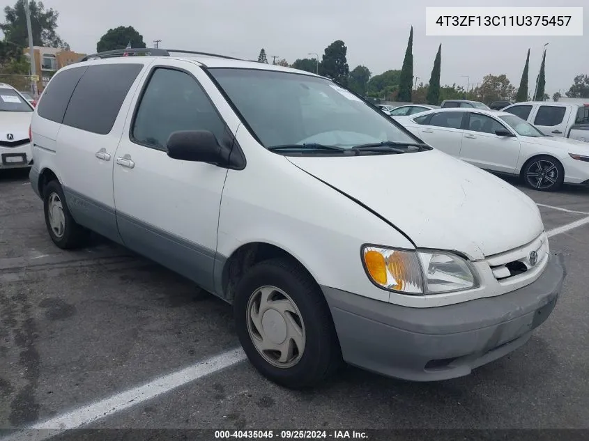 2001 Toyota Sienna Le VIN: 4T3ZF13C11U375457 Lot: 40435045