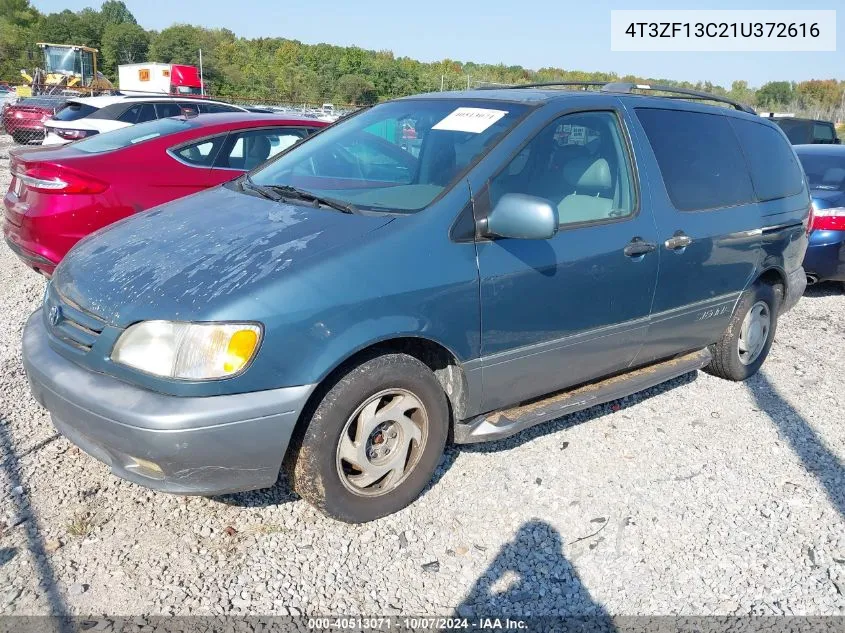 2001 Toyota Sienna Xle VIN: 4T3ZF13C21U372616 Lot: 40513071