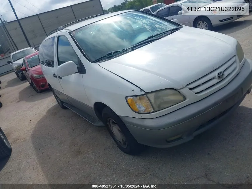 2001 Toyota Sienna Xle VIN: 4T3ZF13C21U322895 Lot: 40527961