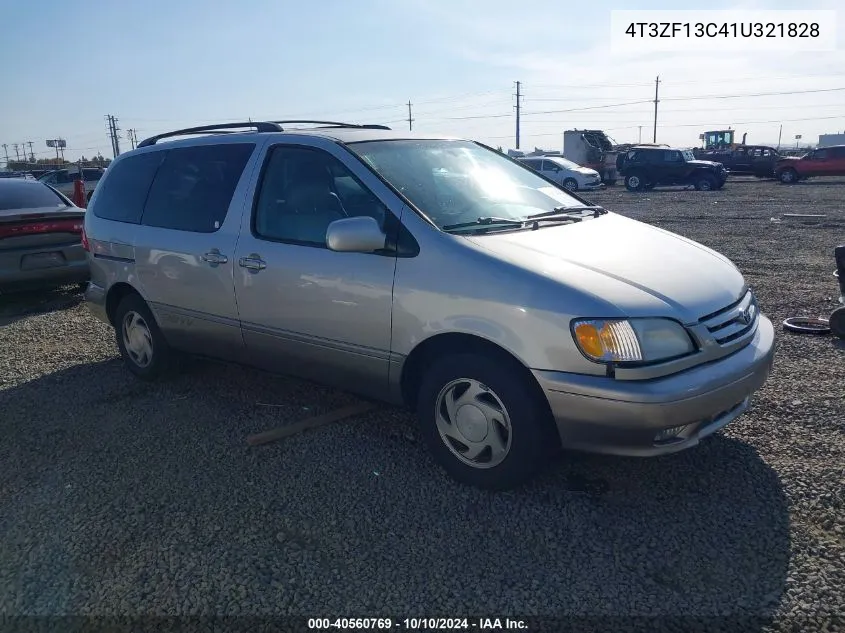 2001 Toyota Sienna Xle VIN: 4T3ZF13C41U321828 Lot: 40560769