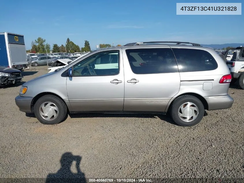 2001 Toyota Sienna Xle VIN: 4T3ZF13C41U321828 Lot: 40560769