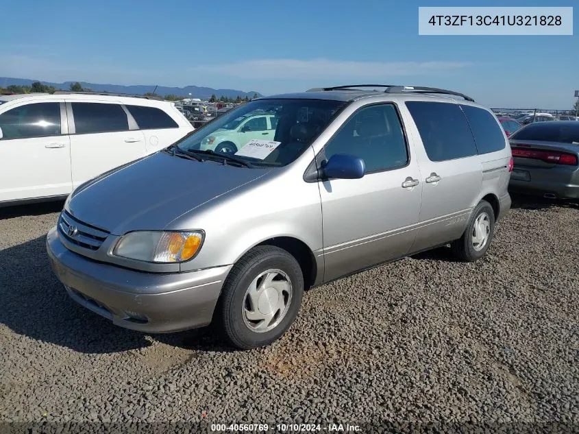 2001 Toyota Sienna Xle VIN: 4T3ZF13C41U321828 Lot: 40560769