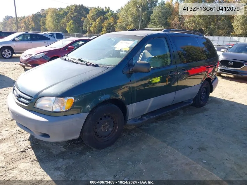 2001 Toyota Sienna Le VIN: 4T3ZF13C61U412079 Lot: 40679469