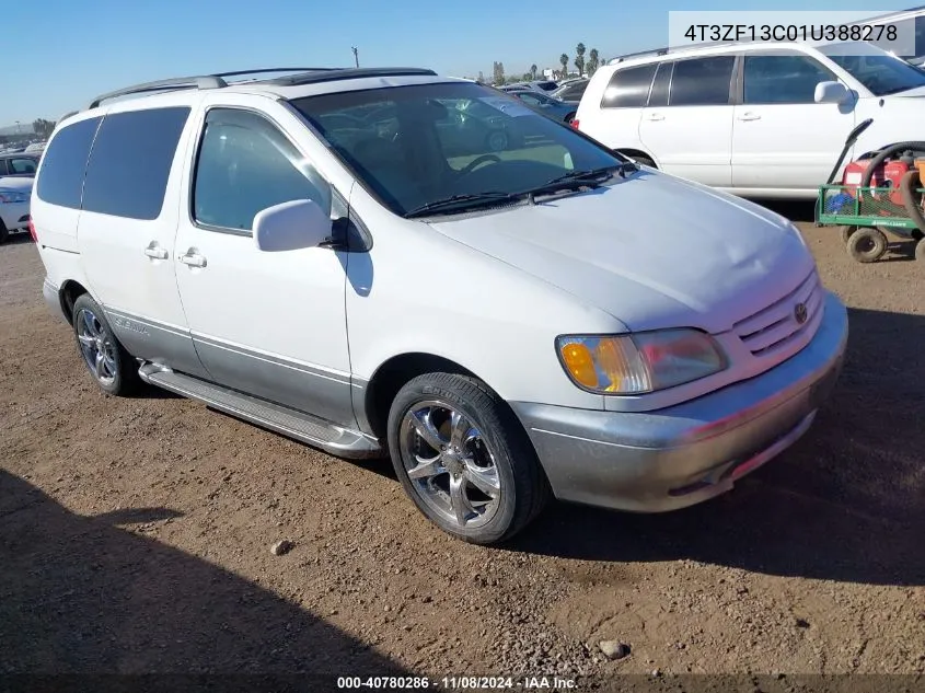 2001 Toyota Sienna Xle VIN: 4T3ZF13C01U388278 Lot: 40780286