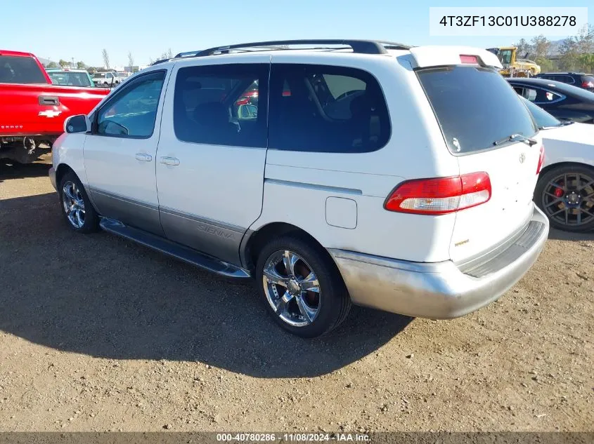 2001 Toyota Sienna Xle VIN: 4T3ZF13C01U388278 Lot: 40780286