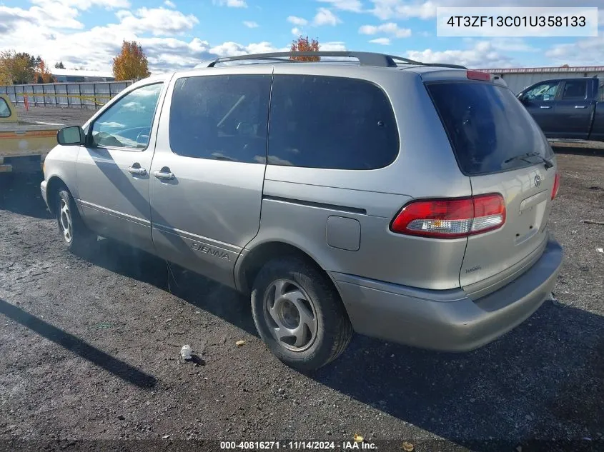 2001 Toyota Sienna Xle VIN: 4T3ZF13C01U358133 Lot: 40816271