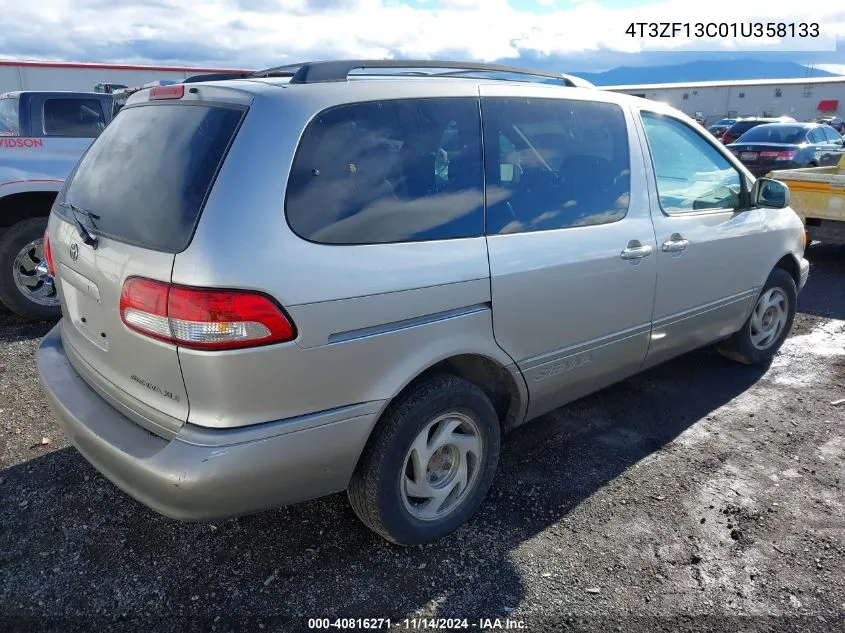 2001 Toyota Sienna Xle VIN: 4T3ZF13C01U358133 Lot: 40816271