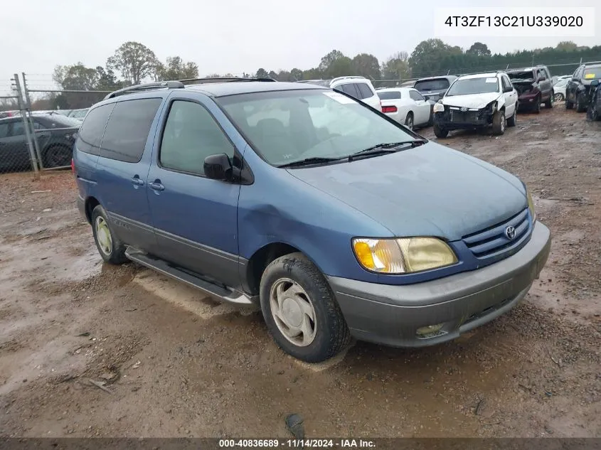 2001 Toyota Sienna Xle VIN: 4T3ZF13C21U339020 Lot: 40836689