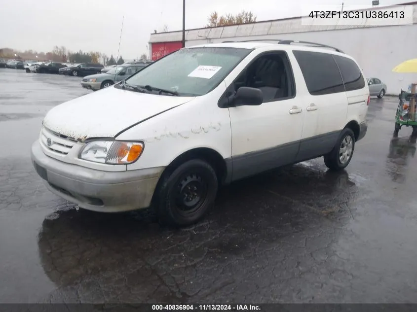 4T3ZF13C31U386413 2001 Toyota Sienna Le