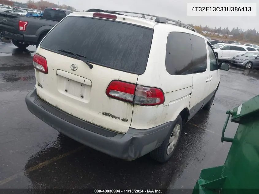 4T3ZF13C31U386413 2001 Toyota Sienna Le