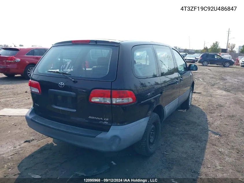 4T3ZF19C92U486847 2002 Toyota Sienna Ce