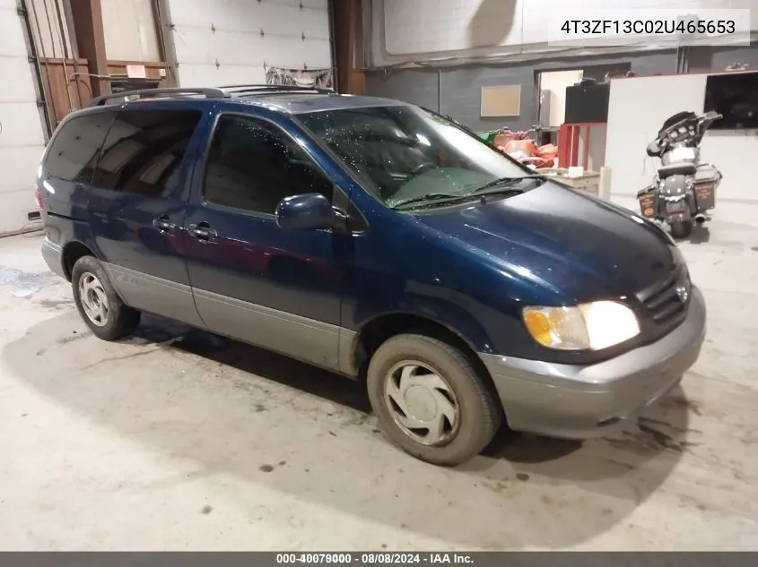 2002 Toyota Sienna Xle VIN: 4T3ZF13C02U465653 Lot: 40079000