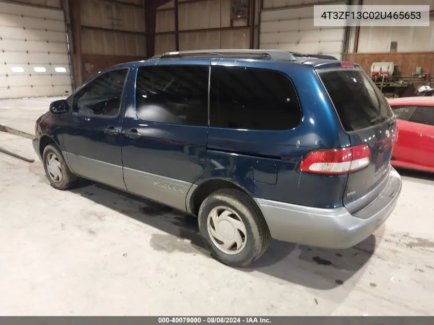 2002 Toyota Sienna Xle VIN: 4T3ZF13C02U465653 Lot: 40079000