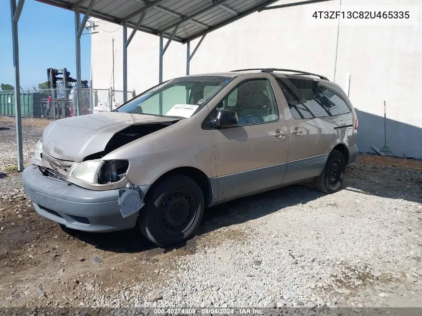 2002 Toyota Sienna Le VIN: 4T3ZF13C82U465335 Lot: 40274809