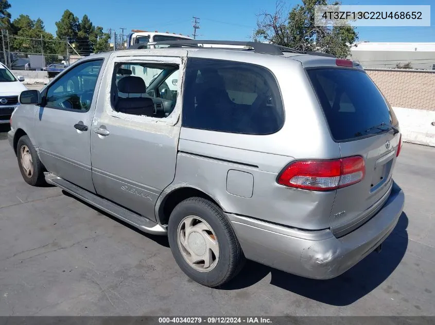 2002 Toyota Sienna Le/Xle VIN: 4T3ZF13C22U468652 Lot: 40340279