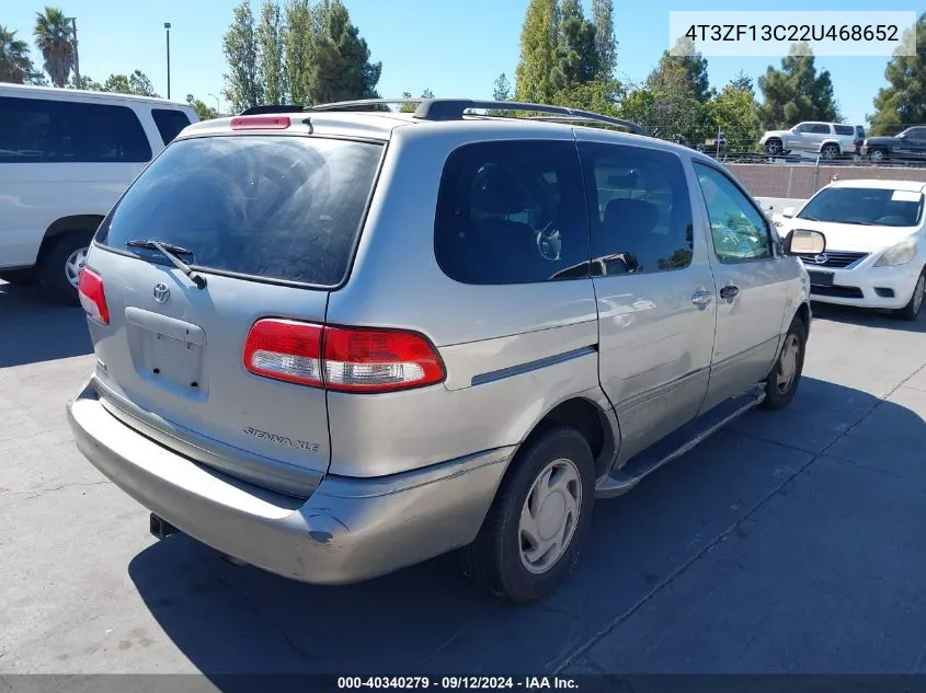 2002 Toyota Sienna Le/Xle VIN: 4T3ZF13C22U468652 Lot: 40340279