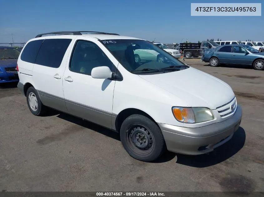 2002 Toyota Sienna Le VIN: 4T3ZF13C32U495763 Lot: 40374567