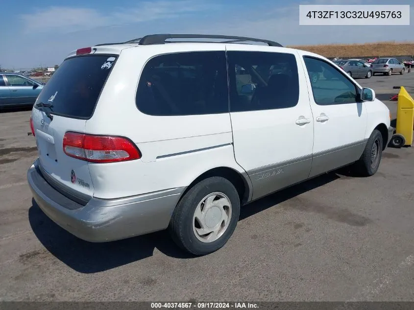 2002 Toyota Sienna Le VIN: 4T3ZF13C32U495763 Lot: 40374567