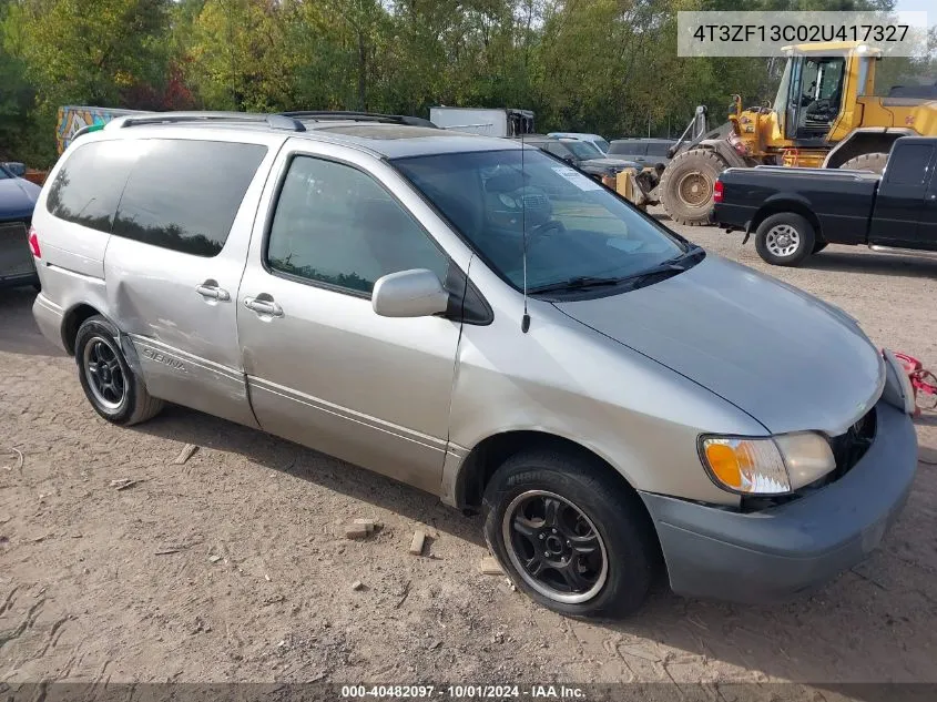 4T3ZF13C02U417327 2002 Toyota Sienna Xle