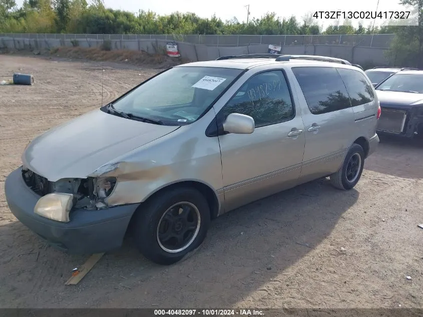 4T3ZF13C02U417327 2002 Toyota Sienna Xle