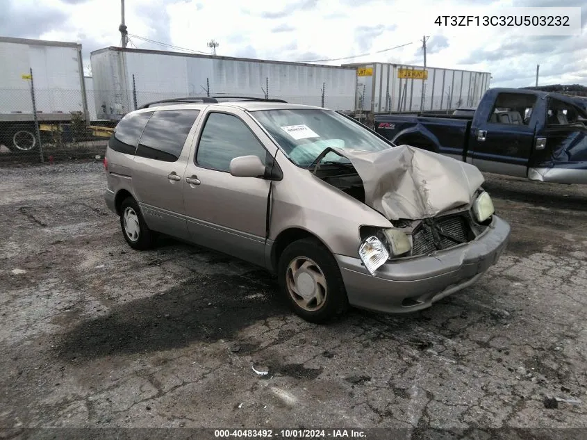 2002 Toyota Sienna Le VIN: 4T3ZF13C32U503232 Lot: 40483492