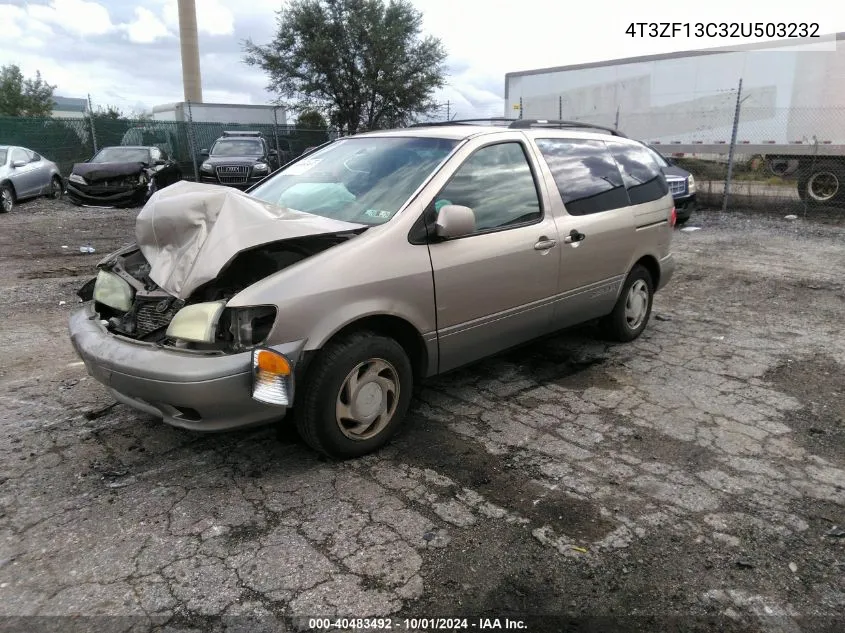 2002 Toyota Sienna Le VIN: 4T3ZF13C32U503232 Lot: 40483492