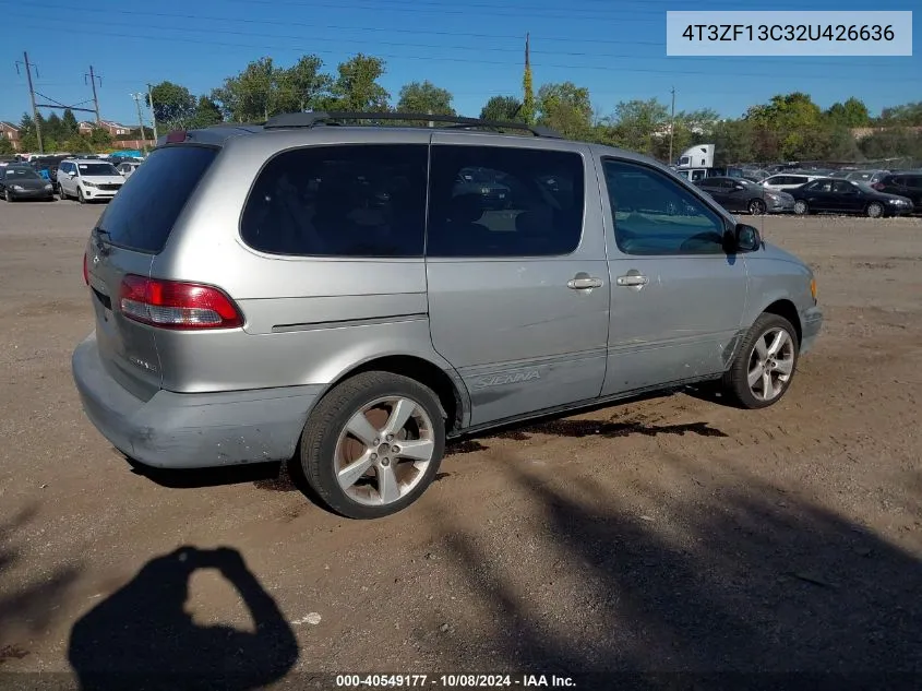 2002 Toyota Sienna Le VIN: 4T3ZF13C32U426636 Lot: 40549177