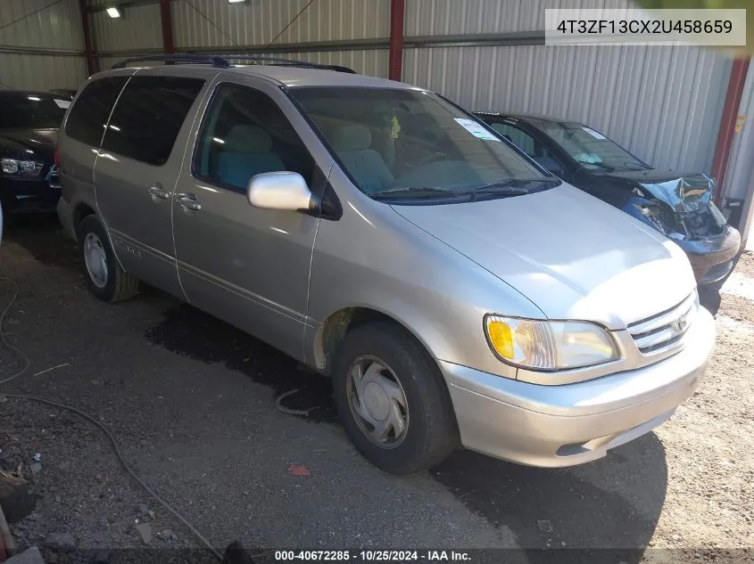 2002 Toyota Sienna Le VIN: 4T3ZF13CX2U458659 Lot: 40672285