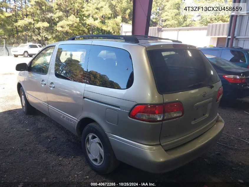 2002 Toyota Sienna Le VIN: 4T3ZF13CX2U458659 Lot: 40672285