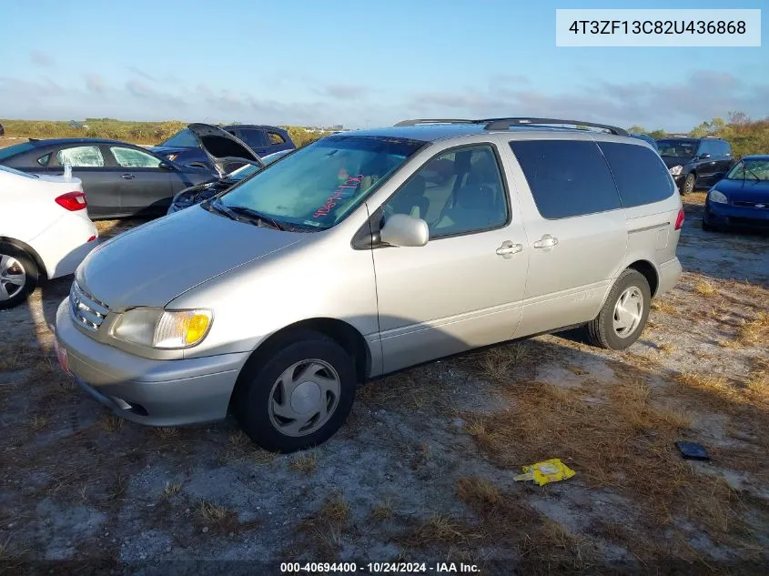 2002 Toyota Sienna Le VIN: 4T3ZF13C82U436868 Lot: 40694400