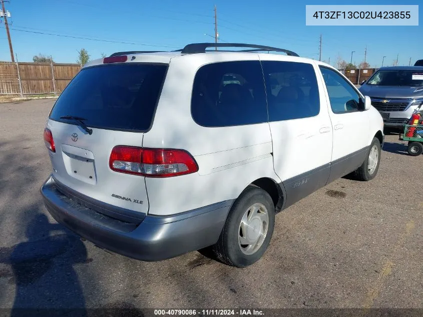 2002 Toyota Sienna Le/Xle VIN: 4T3ZF13C02U423855 Lot: 40790086