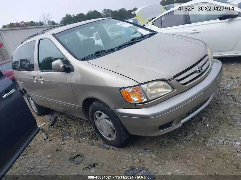 2002 Toyota Sienna Le VIN: 4T3ZF13CX2U427914 Lot: 40834021