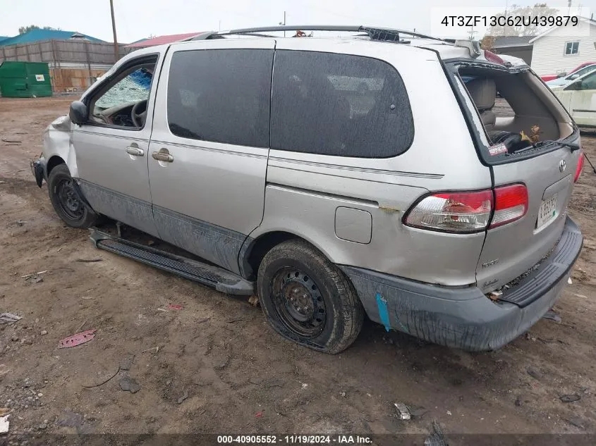 2002 Toyota Sienna Le VIN: 4T3ZF13C62U439879 Lot: 40905552